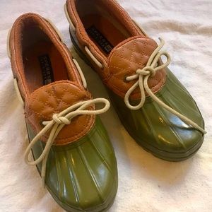 DAMAGED Sperry Salt Water Duck Boot Please Read!